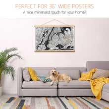 Load image into Gallery viewer, Magnetic Poster Hanger Frame 36" - For XL Scratch Off Maps - Travelization